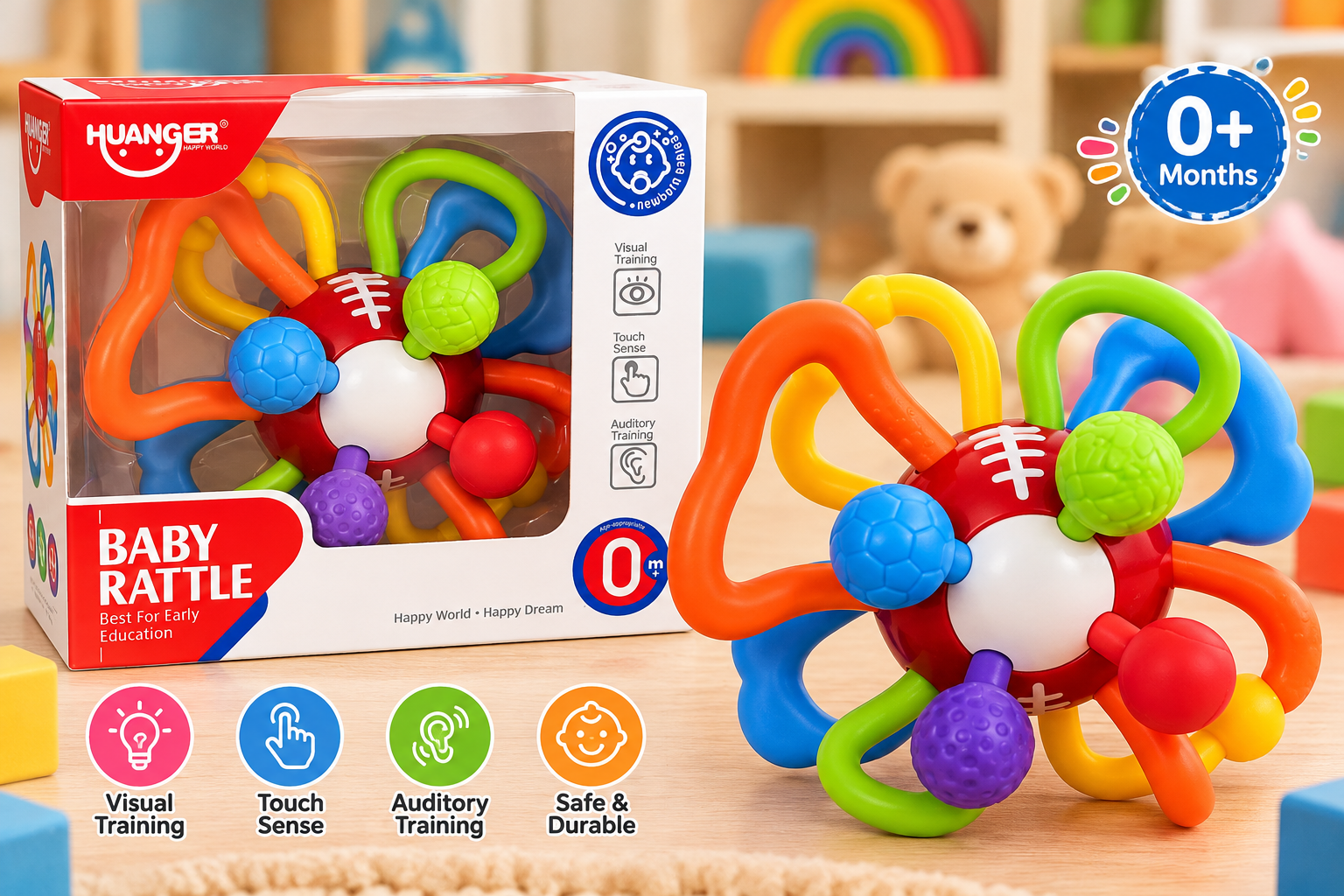 Rugby Baby Rattle