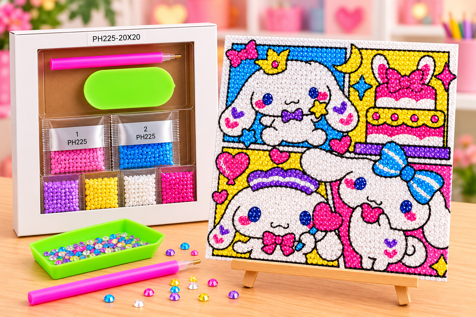 Diamond Painting Kit – Cute Puppy Collection