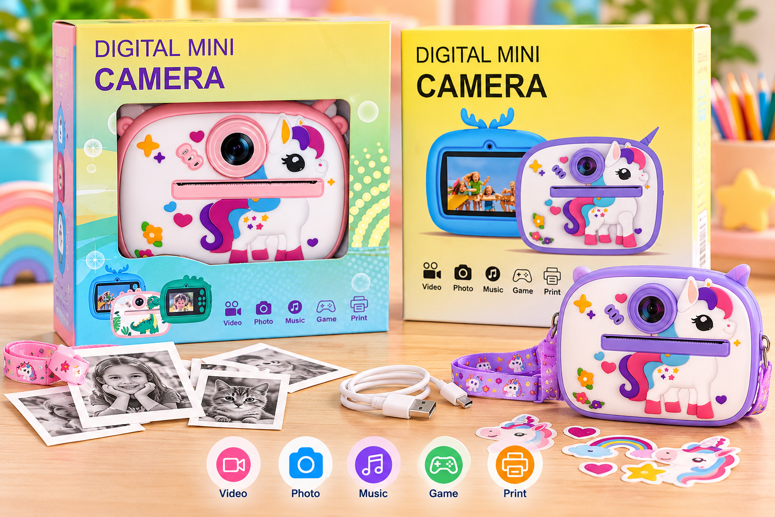 Unicorn digital mini camera