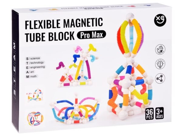 Flexible Magnetic Tube Blocks - 36 pcs